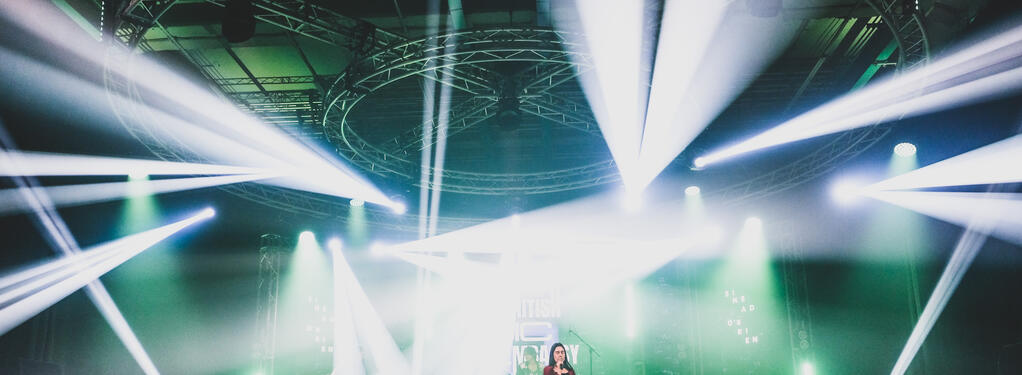 Photograph from SXSW British Music Embassy - lighting design by grahamrobertslx