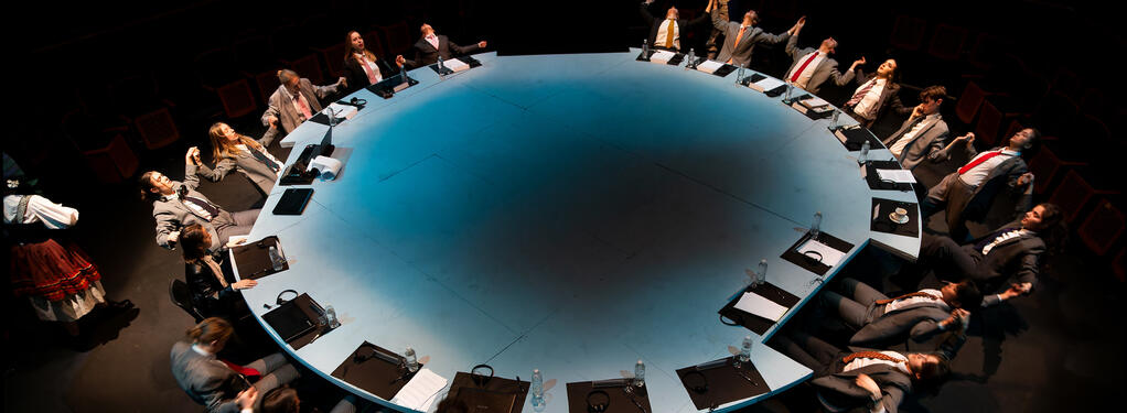 Photograph from The Table - lighting design by MattSmithLX