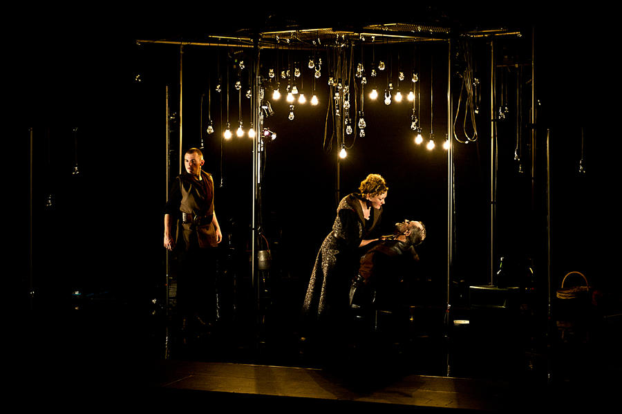 Photograph from The Hunted - lighting design by Simon Wilkinson