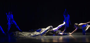 Photograph from First Light and Detox - lighting design by Chloe Kenward