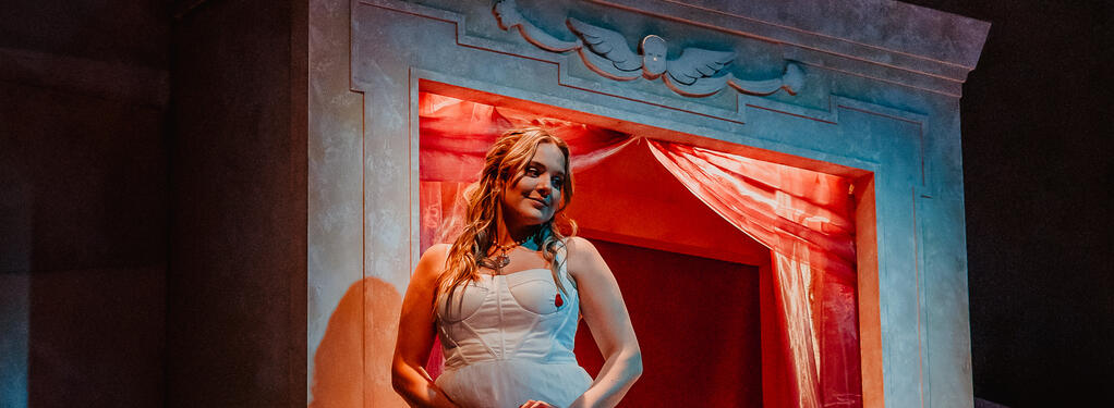 Photograph from Romeo & Juliet - lighting design by James McFetridge