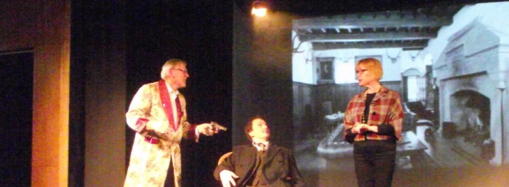 Photograph from The 39 Steps - lighting design by Michael Dobbs