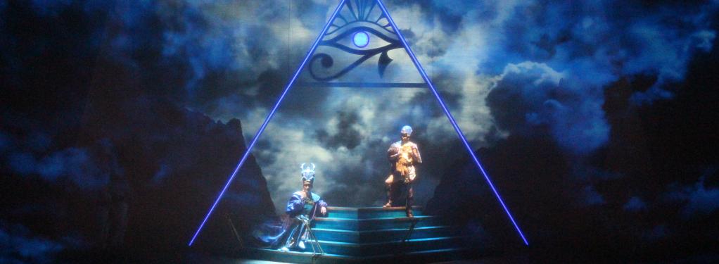 Photograph from Moses - lighting design by Michael Grundner