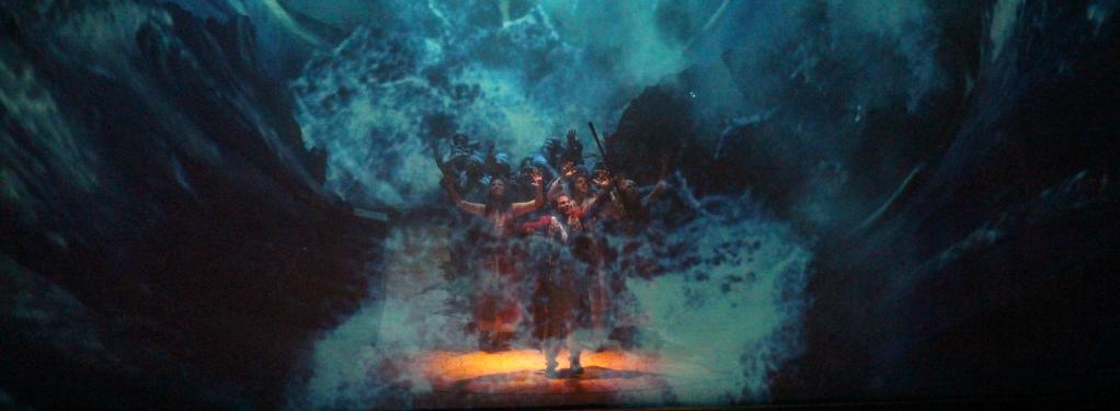 Photograph from Moses - lighting design by Michael Grundner