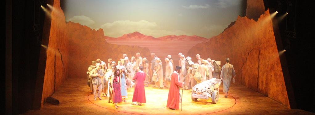 Photograph from Moses - lighting design by Michael Grundner