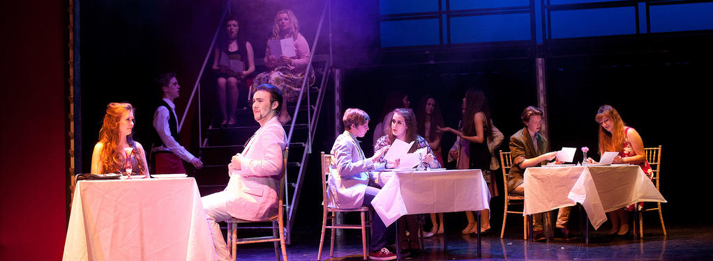 Photograph from The Wedding Singer - lighting design by Jonathan Haynes