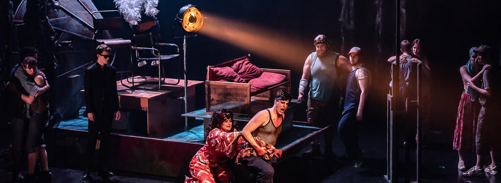 Photograph from Aminta e Fillide & Venus and Adonis - lighting design by lewis.hannaby