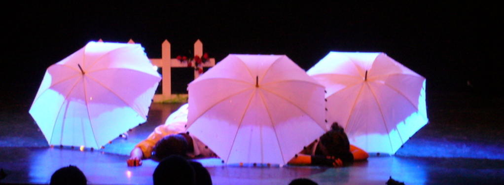 Photograph from Honk! - lighting design by Jonathan Haynes