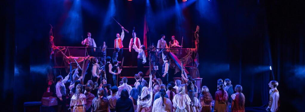 Photograph from Les Miserables (Schools Edition) - lighting design by James McFetridge