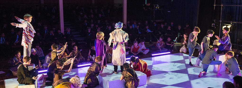 Photograph from Arabian Nights - Lighting and Projection Designer - lighting design by Jason Bozzard