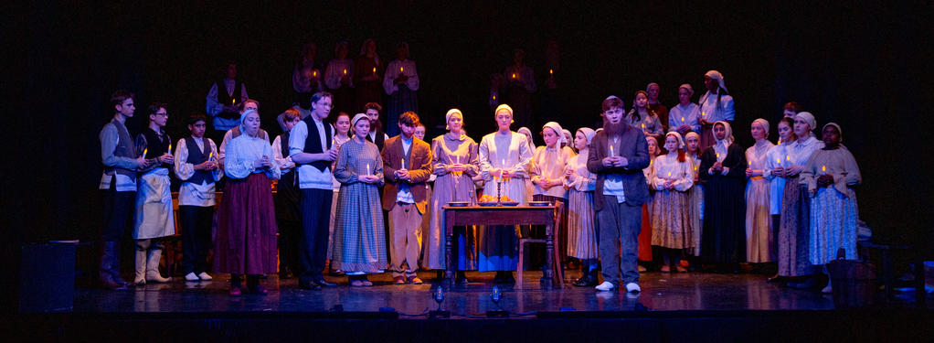 Photograph from Fiddler on the Roof - lighting design by Peter Vincent