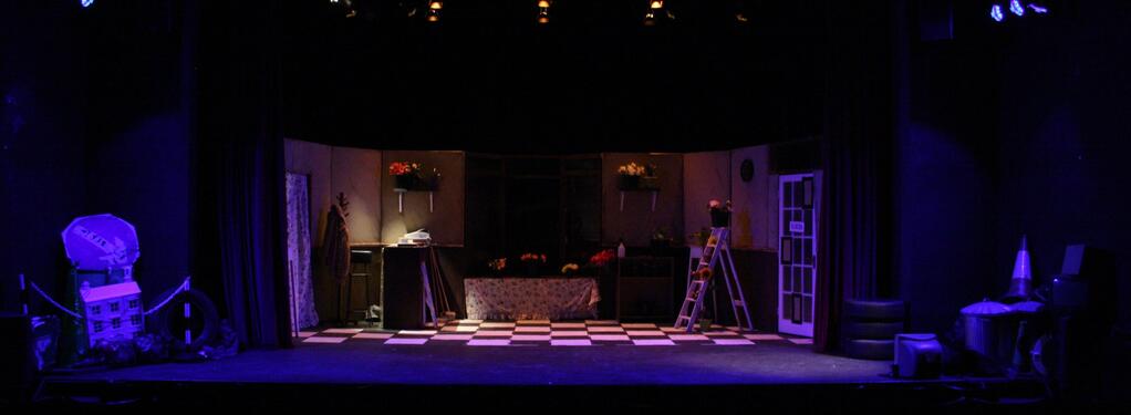 Photograph from Little Shop of Horrors - lighting design by robynlaweslx