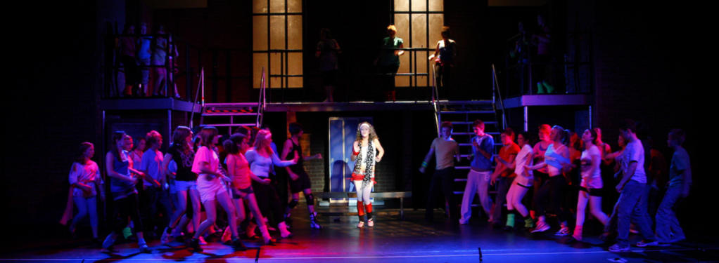 Photograph from Fame The Musical - lighting design by Peter Vincent