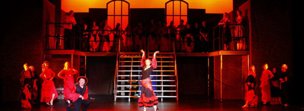 Photograph from Fame The Musical - lighting design by Peter Vincent