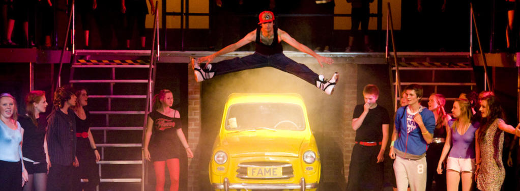 Photograph from Fame The Musical - lighting design by Peter Vincent