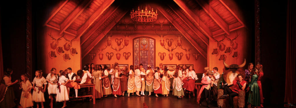 Photograph from Disney&#039;s Beauty and the Beast - lighting design by Peter Vincent