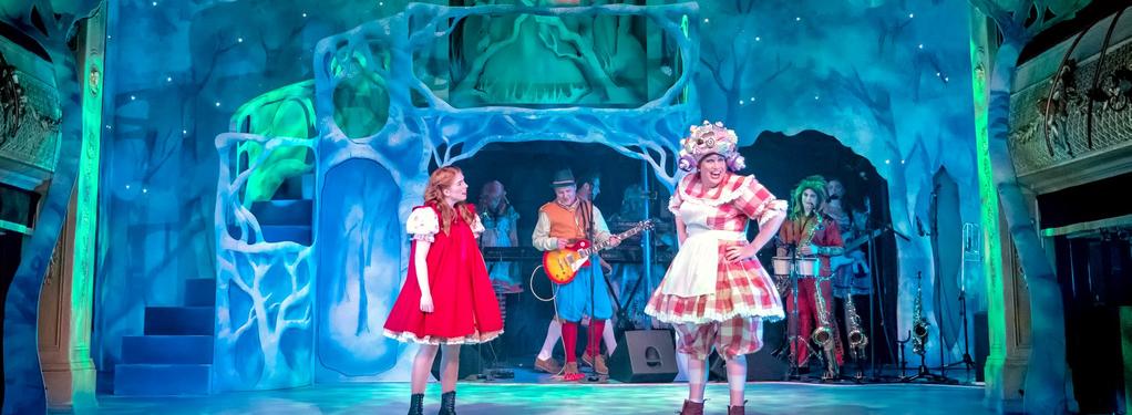 Photograph from Red Riding Hood Rock n Roll Panto - lighting design by Jason Salvin