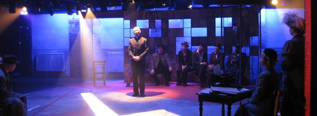 Photograph from The Cradle will Rock - lighting design by Alex Wardle