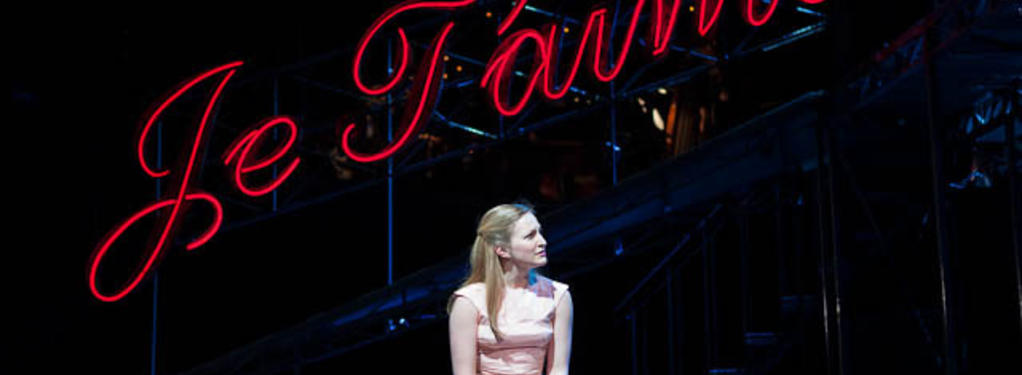 Photograph from The Umbrellas of Cherbourg - lighting design by Malcolm Rippeth