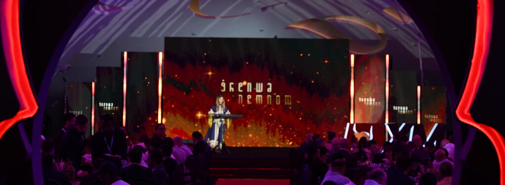 Photograph from XM Arabia Gala - lighting design by Jalal Al Doumani