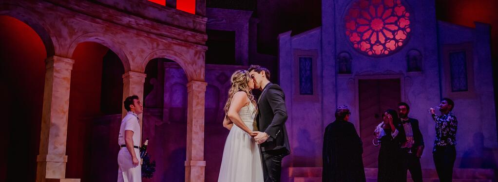 Photograph from Romeo & Juliet - lighting design by James McFetridge