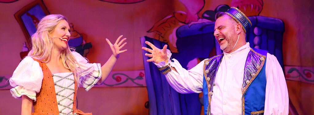 Photograph from Cinderella - lighting design by Andy Webb