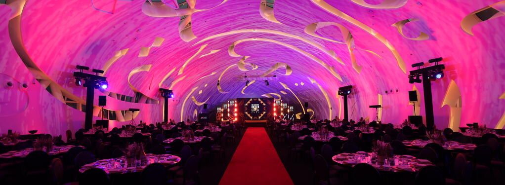 Photograph from XM Arabia Gala - lighting design by Jalal Al Doumani