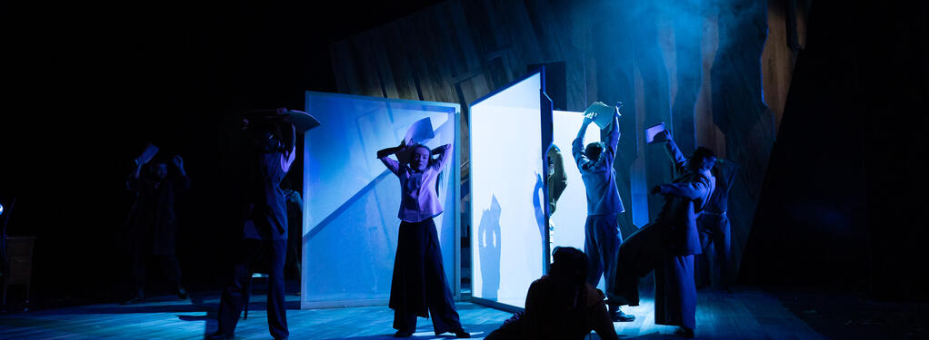 Photograph from After Life - lighting design by Eoin Beaton