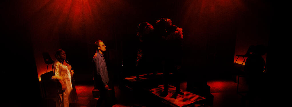 Photograph from Between the Roots and Wings - lighting design by Hugo Dodsworth