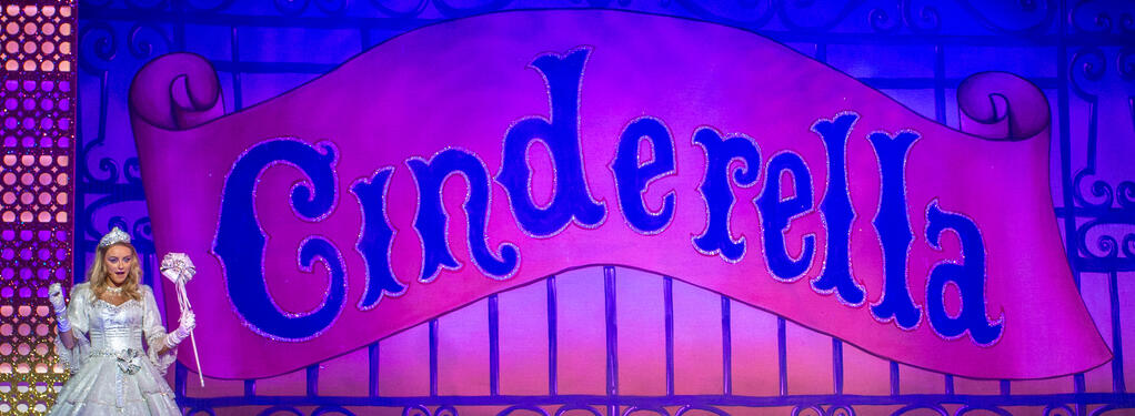 Photograph from Cinderella - lighting design by Andy Webb