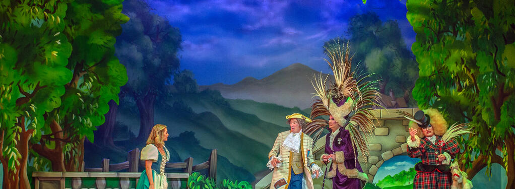 Photograph from Cinderella - lighting design by Andy Webb