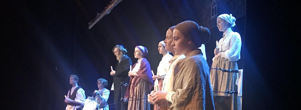 Photograph from Fiddler on the Roof - lighting design by Peter Vincent