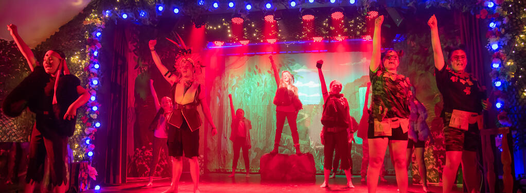 Photograph from Peter Pan - lighting design by Jack Holloway