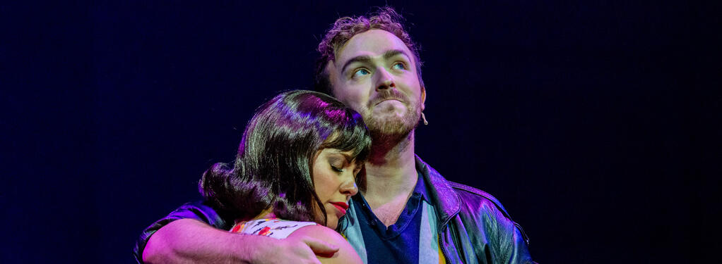 Photograph from Made In Dagenham - lighting design by Rohan Green