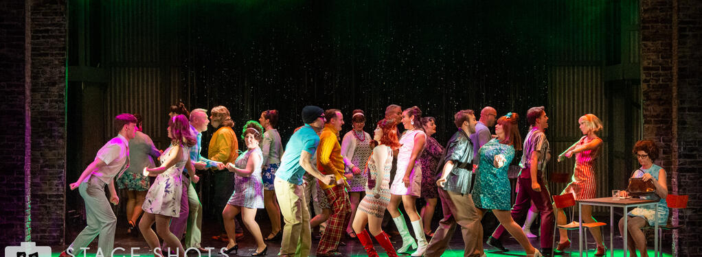 Photograph from Made In Dagenham - lighting design by Rohan Green