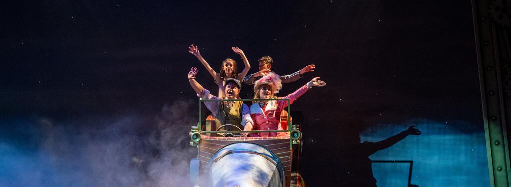 Photograph from Chitty Chitty Bang Bang - lighting design by Rohan Green