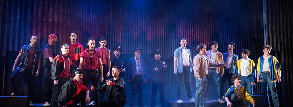 Photograph from West Side Story - lighting design by James McFetridge