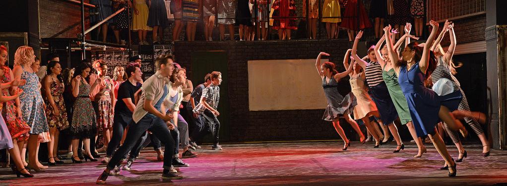 Photograph from West Side Story - lighting design by Matt Whale