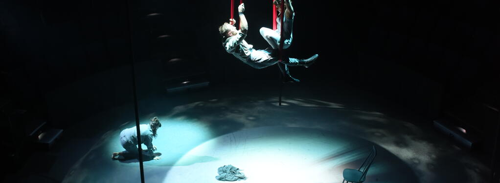 Photograph from Company of Wolves - lighting design by Daniella Beattie