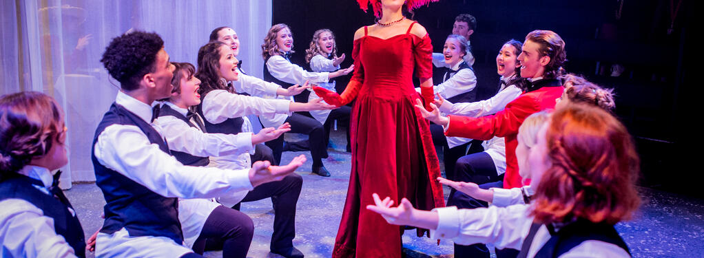 Photograph from Hello Dolly - lighting design by Christopher Mould