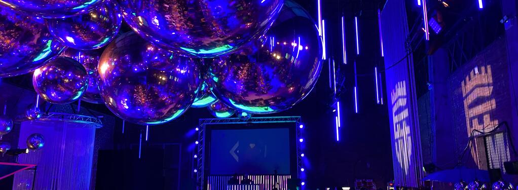 Photograph from Bar Mitzvah Party - lighting design by John Castle