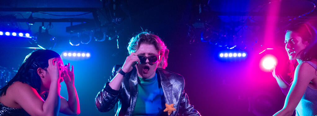 Photograph from Lesbian Space Crime - lighting design by CatjaHamilton