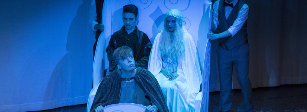 Photograph from The Snow Queen - lighting design by William Blackie