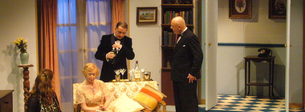 Photograph from Blithe Spirit - lighting design by Alastair Griffith