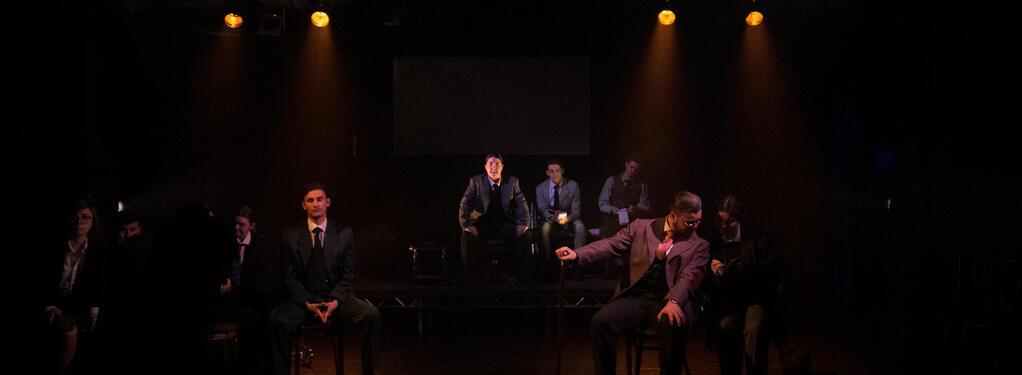 Photograph from The Resistible Rise of Arturo Ui - lighting design by MattSmithLX