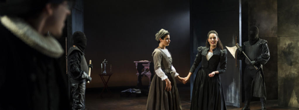 Photograph from Mary Stuart - lighting design by Joshua Gadsby