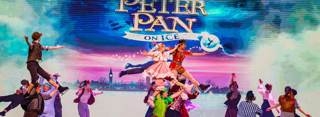 Photograph from Peter Pan On Ice - lighting design by Johnathan Rainsforth