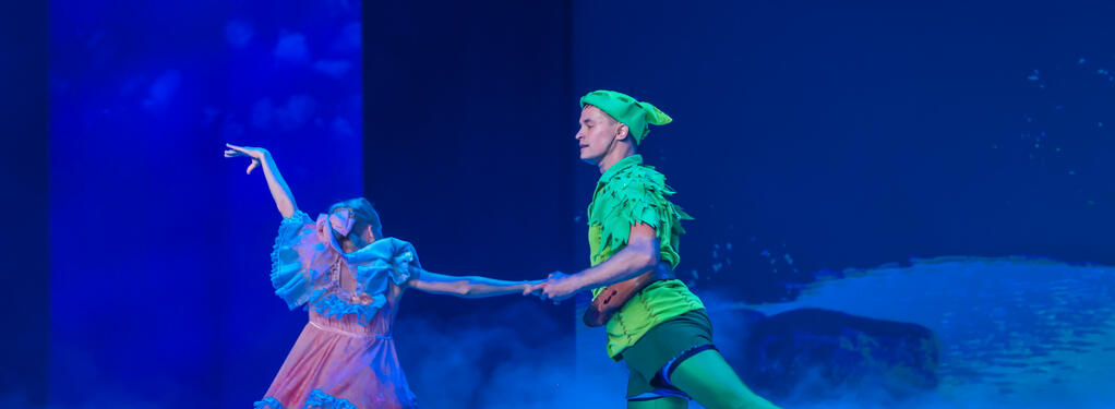 Photograph from Peter Pan On Ice - lighting design by Johnathan Rainsforth