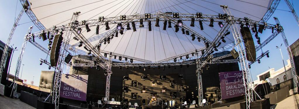 Photograph from Dar Al Zain Festival - lighting design by Jalal Al Doumani