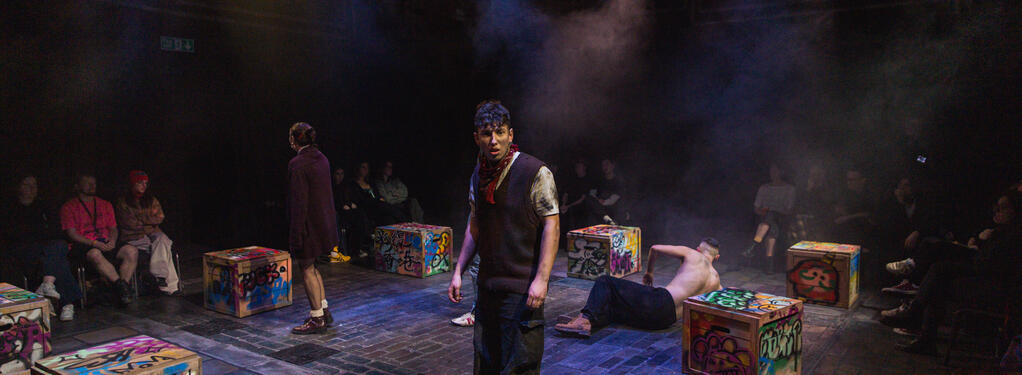 Photograph from Scuttlers - lighting design by Peter Bird